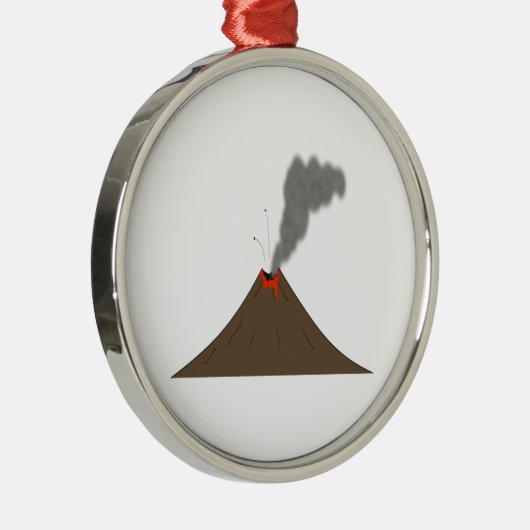 Vulkan-Berg Ornament Aus Metall (Rechts)