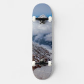 Vulkan Berg Schnee Skateboard (Vorderseite)