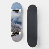 Vulkan Berg Schnee Skateboard (Vorderseite)