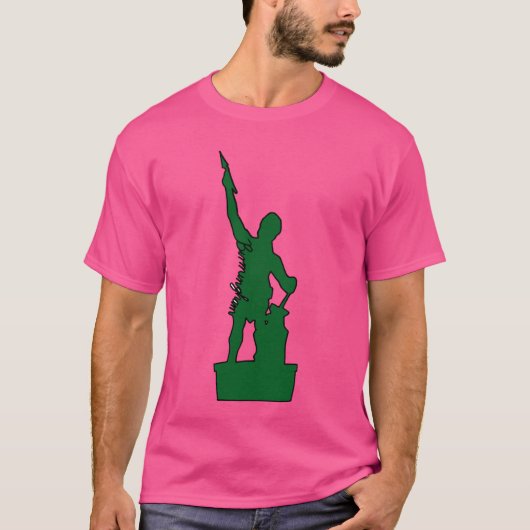 Vulkan Birmingham Alabama Grün T-Shirt (Vorderseite)