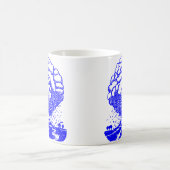 Vulkan - Blau Kaffeetasse (Mittel)