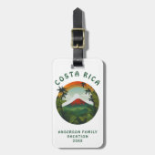 Vulkan Costa Rica Gepäckanhänger (Vorderseite vertikal)