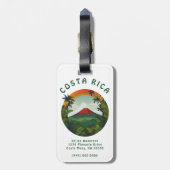 Vulkan Costa Rica Gepäckanhänger (Rückseite vertikal)