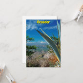 Vulkan Cotopaxi, Ecuador Karte (Vorderseite/Rückseite Beispiel)