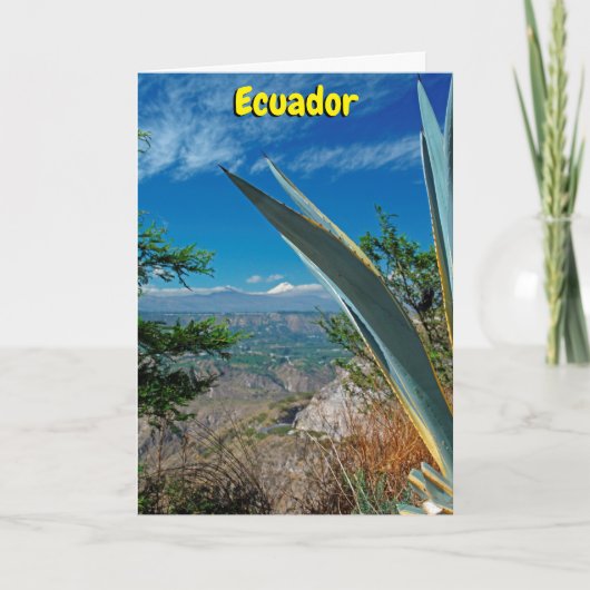 Vulkan Cotopaxi, Ecuador Karte (Vorderseite)