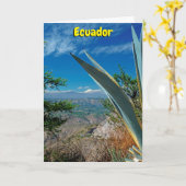 Vulkan Cotopaxi, Ecuador Karte (Gelbe Blume)