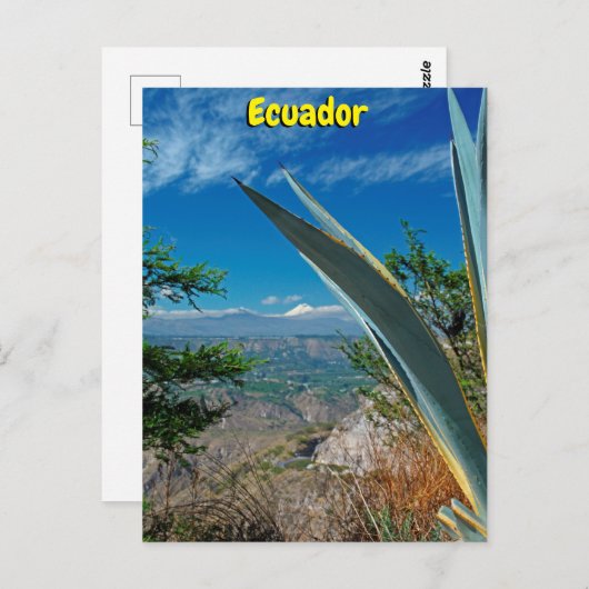 Vulkan Cotopaxi, Ecuador Postkarte (Vorne/Hinten)