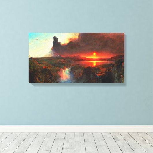 Vulkan Cotopaxi Leinwanddruck (Insitu (Holzboden))