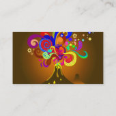 Vulkan-Durchsickern der Farbe Visitenkarte (Rückseite)