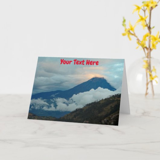 Vulkan Ecuador Karte (Gelbe Blume)