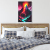 Vulkan Eruption Didgital Art Leinwanddruck (Insitu (Schlafzimmer))
