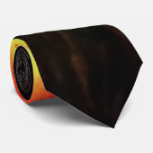 Vulkan-Eruptions-Aquarell Krawatte (Gerollt)