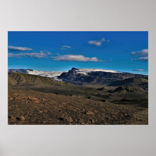 Vulkan Eyjafjallajökull Poster (Vorne)