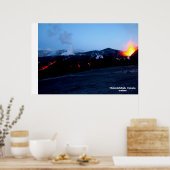 Vulkan Fimmvörðuháls in Island Poster (Küche)