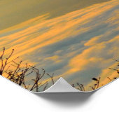 Vulkan Fuji Landschaft Poster (Ecke)