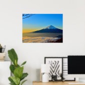 Vulkan Fuji Landschaft Poster (Heimbüro)