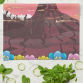 Vulkan Geschirrtuch (Gefaltet)