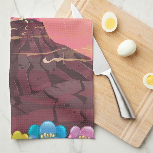 Vulkan Geschirrtuch (Viertel Falte)