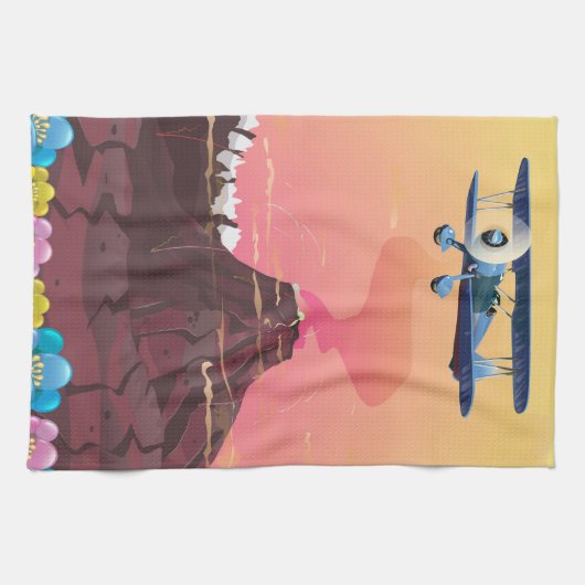 Vulkan Geschirrtuch (Horizontal)