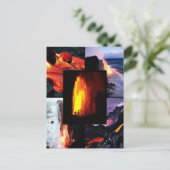 Vulkan Hawaiian Lava Postkarte (Stehend Vorderseite)