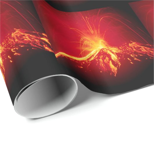 Vulkan-heiße Lava Costa Rica 1991 Geschenkpapier (Rolleneckpunkt)