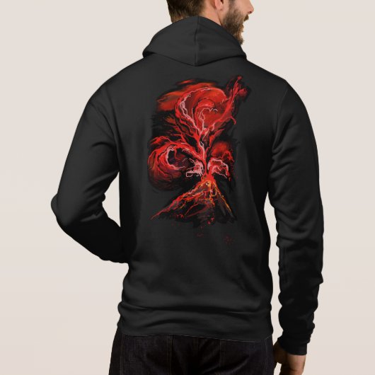 Vulkan Hoodie (Rückseite)