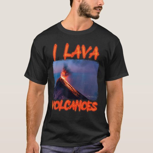 Vulkan I Lava Vulkane Magma Geology Vulkan T-Shirt (Vorderseite)