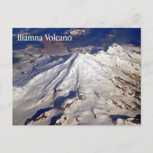 Vulkan Iliamna, Aleutian Range, AK - Postkarte (Vorderseite)