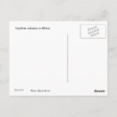 Vulkan in Afrika Postkarte (Rückseite)