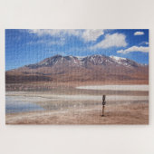 Vulkan in der Altiplano Wüstenlandschaft Puzzle (Horizontal)