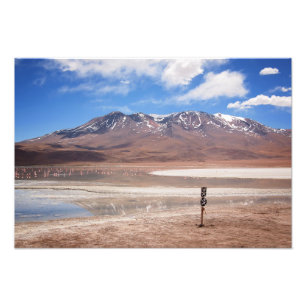 Vulkan in einem Altiplano LandschaftsFotodruck Fotodruck