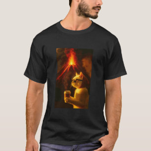 Vulkan-Kaffeekatze T-Shirt