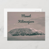 Vulkan Kilimanjaro Snow in Tansania Afrika Postkarte (Vorne/Hinten)