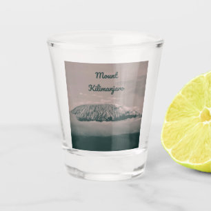 Vulkan Kilimanjaro Snow in Tansania Afrika Schnapsglas