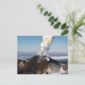 Vulkan Kraterausbruch: Lava, Gas, Dampf, Asche Postkarte (Stehend Vorderseite)