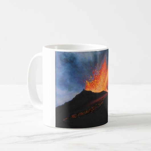 Vulkan-Kunst-Tasse Kaffeetasse (Vorderseite Links)