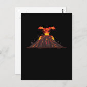 Vulkan Lava Girls Boys Volcano Postkarte (Vorne/Hinten)