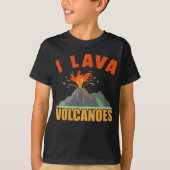 Vulkan Lava Lover Geologie T-Shirt (Vorderseite)