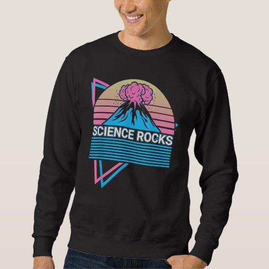Vulkan Lava Magma Wissenschaft Gestein Sweatshirt (Vorderseite)