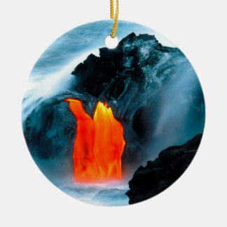 Vulkan-Lavafluss von Kilauea Hawaii Keramik Ornament