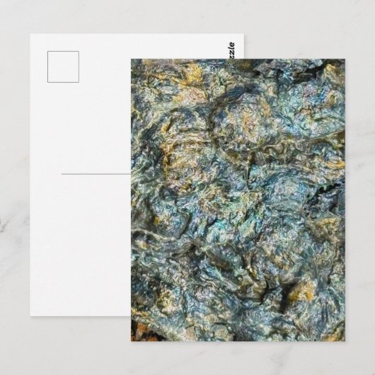 Vulkan-Lavagestein Postkarte (Vorne/Hinten)