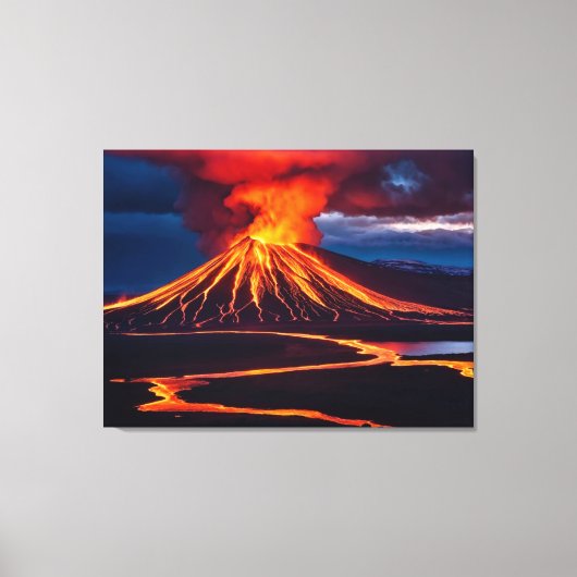 Vulkan Leinwanddruck (Vorderseite)