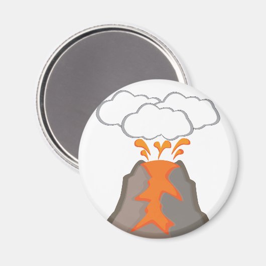 Vulkan Magnet (Vorderseite/Rückseite)