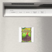Vulkan Monte Vesuvius Italienischer Cartoon Magnet (In Situ (Geschirrspüler))