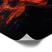 Vulkan Nature Unleash Power Earth Desaster Poster (Ecke)