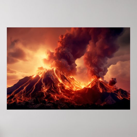 Vulkan Nature Unleash Power Earth Desaster Poster (Vorne)