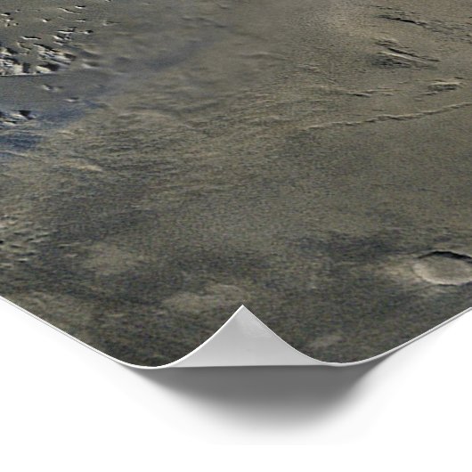 Vulkan Olympus Mons auf Mars Poster (Ecke)