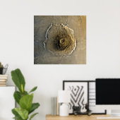 Vulkan Olympus Mons auf Mars Poster (Heimbüro)