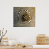Vulkan Olympus Mons auf Mars Poster (Küche)