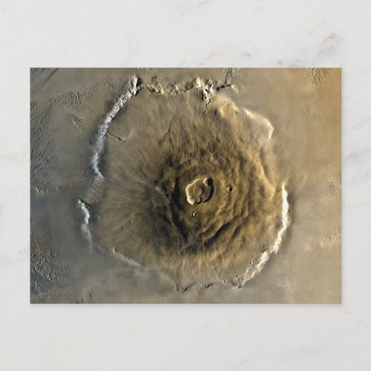 Vulkan Olympus Mons auf Mars Postkarte (Vorderseite)